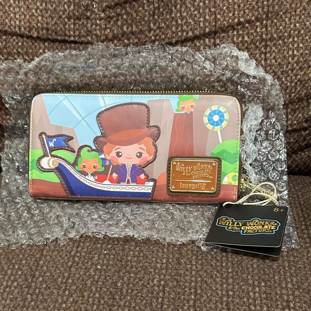 Loungefly Willy Wonka 50th Anniversary Zip Around Wallet. NWT.
